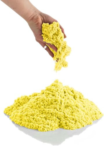 950 g magischer kinetischer Sand für Kinder 3 4 5 Jahre – Kreatives sensorisches Spielzeug – Geschenkideen für Babys und Mädchen, Gelb