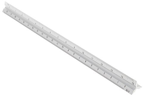 30 Cm Aluminium Metall Für Dreiecksmaßstab Architekt Technisches Lineal 30 5 Cm