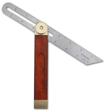 Adjustable Angle Finder Sliding Bevel Gauge Angle Measurement Tool with Hardwood Handle and Stainless Steel Blade for Woodworking Craftsman Carpenter Architect