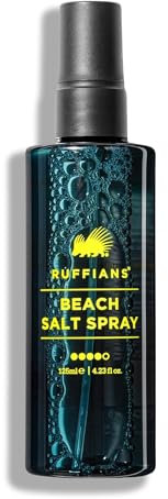 Ruffians Beach Salt Spray, Sea Salt Spray for Hair Men and Women, Texturising Volume Mist for Hydrated, Texture for Fine Hair, Natural Finish, 125ml