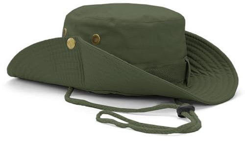 NLAND Boonie Hut Herren Damen Sommerhut UV Schutz Buschhut Breite Krempe Outdoor Hat Faltbar Wanderhut Fischerhut Safari Hut Hiking Bucket Hat,Grün Einheitsgröße