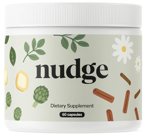 Nudge All-in-One IBS Dietary Supplements Enzymes, Peppermint, Ginger, and 8 Natural Herbs Extract - Helps in Bad Digestion