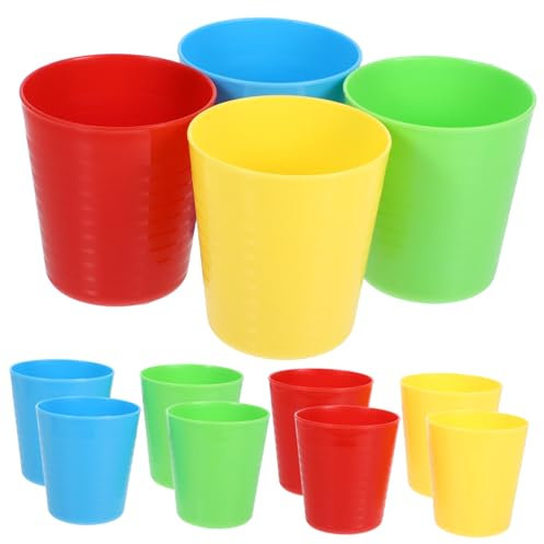 Toyvian 16stücke Stapelbare Kinderbecher Bunte Plastikbecher Getränkebecher Wasserbecher Partybecher Festival-partybecher