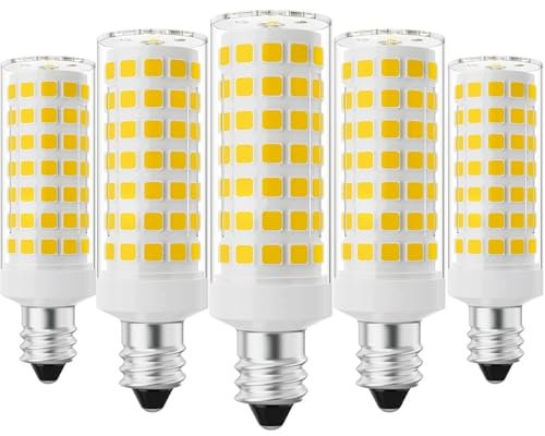 E11 Lampadina LED 10W, 10W Equivalente 100W E11 Sostituzione Alogena, Confezione da 5, Angolo di Fascio A 360 ° 220-240V Dimmerabile 1000LM(Bianco Freddo)