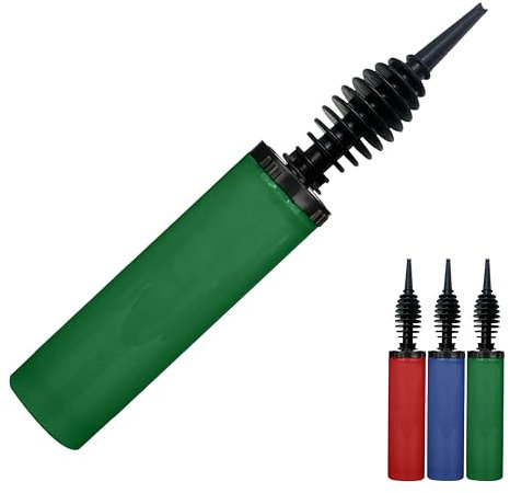 RMTech Balloon Pump, Inflator for Balloons, Dual Action, Hand Air Pump. (Green)