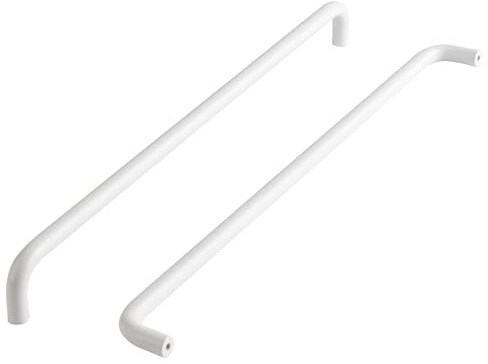 funifiti 5 Pack White Kitchen Cabinet Handles 12.6 Inch Hole Center Long Handle Wardrobe Pulls Drawer Bathroom Cabinet Handles Bedroom Closet Door Pulls (5, Bright White, 12.6 Inch(320mm))