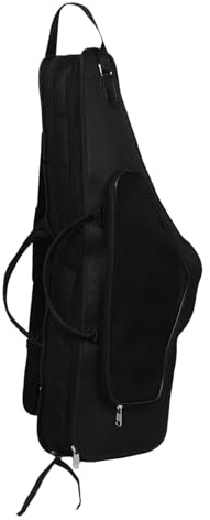 Abaodam Schwarze Saxophonzubehör Aufbewahrungstasche für Altsaxophon mit Stoßdämpfender Funktion und Stylischem Design für Musiker Unterwegs