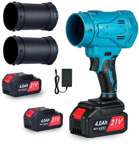 Vothen Souffleur à Batterie sans Fil Puissant 2×4000 mAh, Léger, Silencieux et Ergonomique, Jusqu’à 25 Min D’autonomie, Idéal pour Feuilles, Jardin et Terrasse