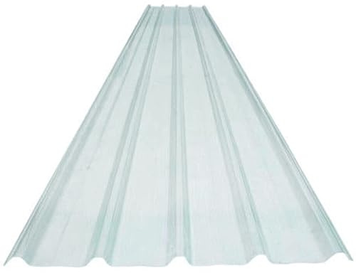 Placa de Iluminación Natural, Placa Ondulada, 2.0 mm Hojas de Techo Corrugado, Planchas Transparentes Tejados para Garaje, Fácil Montaje y Duradero(0.9x1.0m/35x39in-2.0mm)