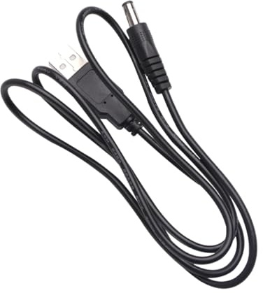 Kisangel USB zu Dc Stromversorgungskabel Ladeverlängerungskabel für Kleine Elektronische Geräte Kompatibel mit PC Laptop USB Netzteil Schwarz