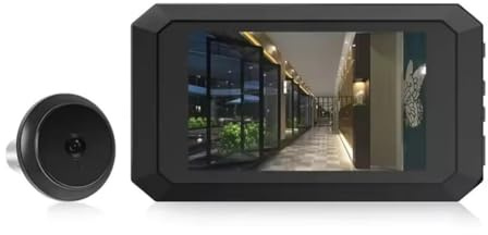 FUANA Türspion Kamera 1080P mit 3,97 Zoll Farbdisplay, 135° Weitwinkel-Nachtsicht für Sicherheit zu Hause, für 15–30 mm Türloch Türschloss