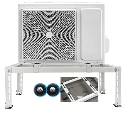 QIYFOZ Soporte de Montaje para Unidad Exterior de Aire Acondicionado Tipo Split, Soporte Ligero para Aire Acondicionado de Ventana, para Mini Splits sin ductos y Bombas de calo