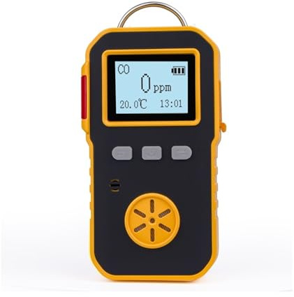 Detector de Gas, Detector de monóxido Carbono portátil Industrial, analizador Gas, Monitor medidor CO, medición Sonido y vibración luz 0-1000PPM para el Trabajo y el hogar