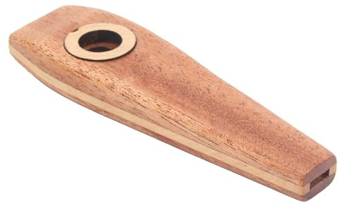 Generic Wood Kazoo Flöte, Klassische Hölzerne Mundharmonika, Gitarrenbegleitung, Summende Musik, Blasinstrument für Gitarristen und Musikliebhaber, Naturholz