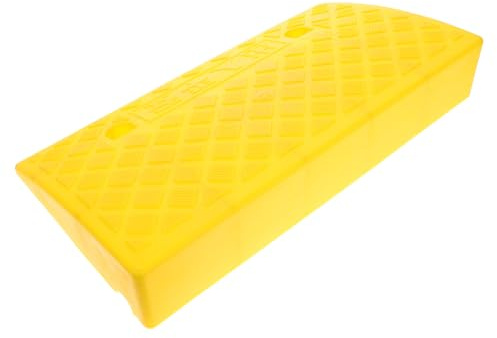ROMISBABA Bordsteinrampe Robuste mit Rutschfester 50x27x9cm Oberfläche Druckbeständigkeit Kunststoff Hoher Praktische Auffahrrampe für Rollstühle und Autos im Alltag