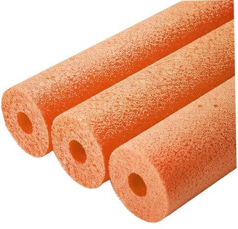 Noodles per piscina Jumbo, Noodles per piscina Jumbo, 3 pezzi Grandi in schiuma arancione per il nuoto - Galleggianti in Epe cavi da 59 pollici per giochi d'acqua per bambini, Ginnastica e giochi con
