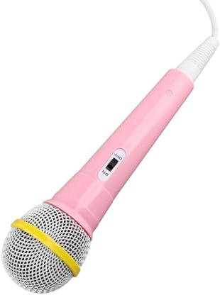 Cuifati Kabelansluten Mikrofon för Barn Handhållen Dynamisk Leksaksmikrofon 3,5 Mm Plugg Låg Distorsion Lättvikts Bärbar Karaoke Sångmaskin för Barn Pojkar Flickor Familjefest Födelsedagspresent