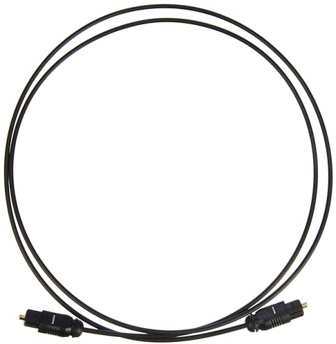 HDSupply TC010-010 Toslink S/PDIF Audio Kabel, optisch LWL, Stecker-Stecker, Ø 2,2mm, 1,00m, schwarz