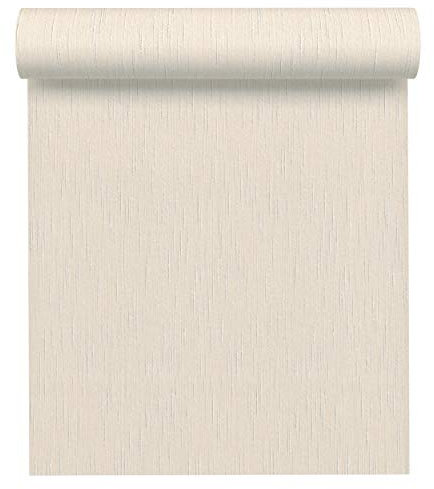 Architects Paper Textiltapete Tessuto Tapete Uni 10,05 m x 0,53 m creme Made in Germany 965127 9651-27