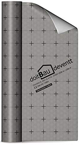 doitBau deventt Unterspannbahn 1,5m x 50m (75m²) 100g/m² - Wasserdicht | Diffusionsoffen | Alterungsbeständig | Folie für Dach & Flachdach | Dachfolie | leicht zu verlegen