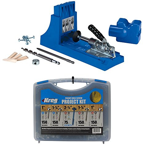 Kreg Jig K4 Pocket Hole System with SK03 Pocket-Hole Screw Kit by Kreg