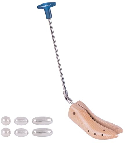 FootFitter Premium 1 - 3 High Heel Boot Stretcher - Professional's Choice for High Heeled Boots Brown Size: Women's Small ( US 5 - 7 )