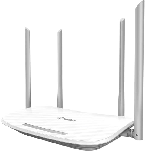 TP-Link AC1200 Wireless Dual Band Wi-Fi Router, Wi-Fi Speed Up to 867 Mbps/5 GHz + 300 Mbps/2.4 GHz, 4+1 Fast Ports, Single-Core CPU, Parental Control, Easy setup (Archer C50)