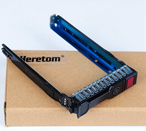 Heretom 2,5 Caddy Disque Dur 651687-001 651699-001 HDD Tray Caddy | 2,5 SFF SAS/SATA Disque Dur Plateau Compatible Serveur HP ProLiant DL380 G8 G9 G10 DL360 DL160 ML350