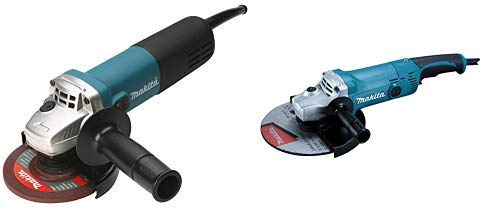 Makita 9558HNRG - Smerigliatrice Angolare Ø125 Mm 840 W + Makita GA9050R Smerigliatrice Angolare, 230 mm, 2000 W