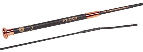 Fleck Dressurgerte Carbon COMPOSIT Rosegold leicht Größe/Farbe 130cm / schwarz/Rose-Gold