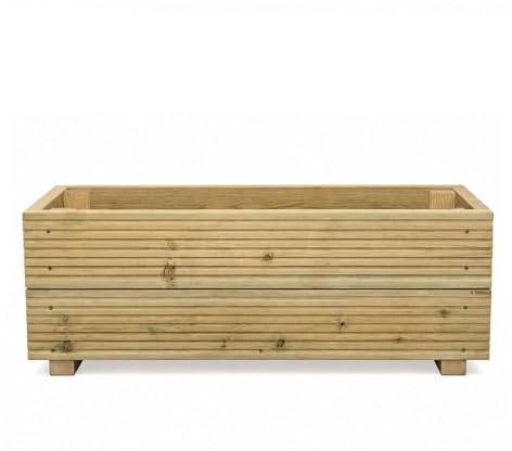Cutncraft Designs Planter Potters Large Decking patio Planter - Wooden Decking Patio Planter Trough herb Box 88cm