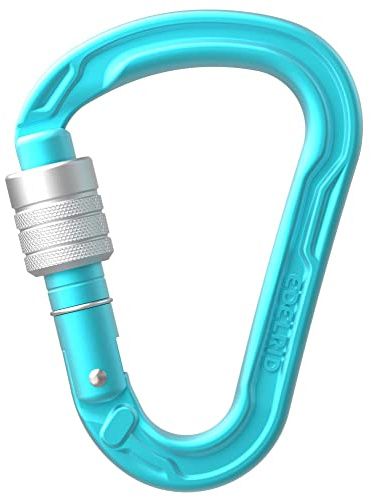 EDELRID Unisex - HMS Strike Screw Carabiner, Icemint, taglia unica