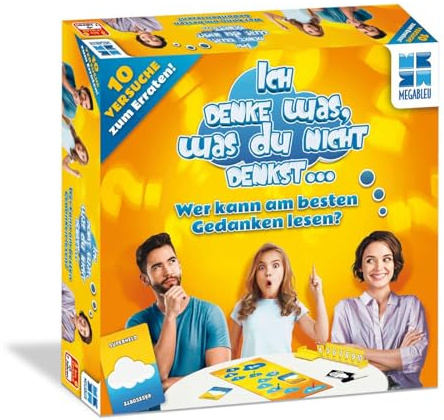 Megableu | Ich denke was, was du Nicht denkst... | Brettspiele | Familienspiele und Kinder Party Spiele | Gesellschaftsspiele | Denkspiele für Kinder | Für 3 – 6 Spieler ab 7 Jahren