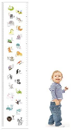 Wachstum Messlatte Wandbehang Dekorative Messlatten, Wall Chart Höhe Diagramm Messleiste für Mädchen Junge Nette Wandaufkleber Home Raumdekoration (Buchstabe)