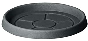 Decorspace Soucoupe ronde en plastique pour pot de fleurs d'intérieur et d'extérieur (50 cm, anthracite)