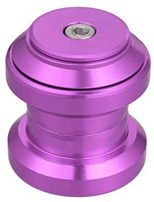 X AUTOHAUX 34mm 1-1/8 Threadless Bicycle Headset Combo Bike Threadless External Headset Sealed Cartridge Bearings MTB Road Headset with Top Cap Purple