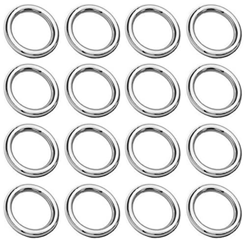 My-Bead Ösenringe Ø 3mm 925 Sterling Silber Schmuckringe geschlossen Basteln & Reparieren DIY Rundringe Schmuckherstellung (20 Stück)