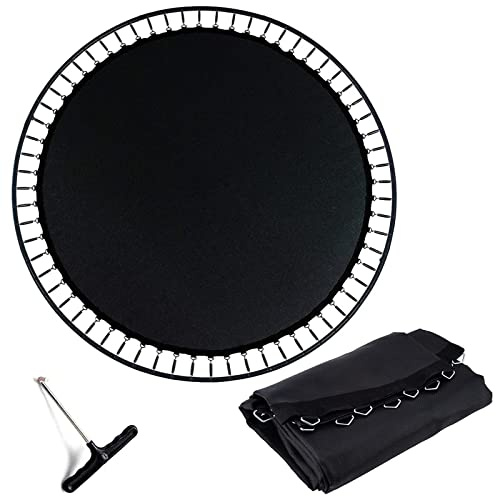 UVCMDUI Sprungmatte Sprungtuch Trampolin Ersatzteile 396 cm 80 Ösen, Viele Größen Universal Springmatte Hüpfpolster für Gartentrampolin, Inkl. Federspanner