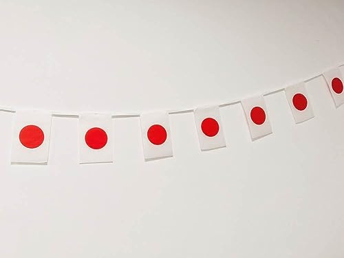 Pandiui23 Lot de 40 drapeaux japonais 11,4 m pour décoration de bar de jardin (Japon)