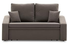 Sofini Sofa Hewlet mit Schlaffunktion! Best Schlafsofa! 2- Sitzer Sofa! Polstermöbel mit stauraum. Schlafsofa mit schlaffunktion und Bettkasten. Kleines Sofa! (MIKRO 27)