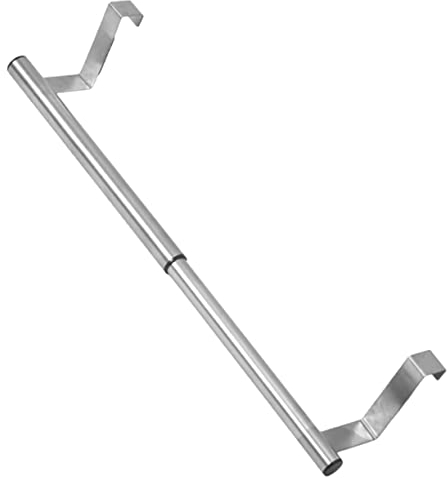 Teleskop Handtuchhalter aus Edelstahl für Schranktür, Silber