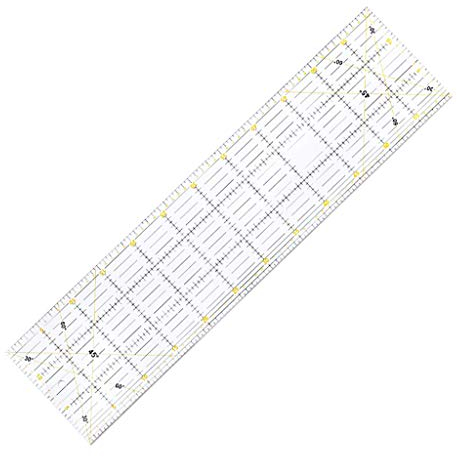 60 x 15 cm Näh-Lineal, Patchwork-Füße, Schneider, Meterware, Schneiden, Quilten, Nähwerkzeuge, Schreibwaren, Zeichnen, Lineale für Kinder, Holz