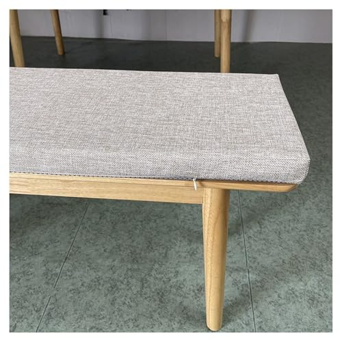 ELYSYSRL 5CM Dicke Bankauflage Bankkissen Outdoor Sitzbankkissen 100/120/130/140 Abnehmbar Waschbar rutschfest Geeignet für Gartenbänke, Schaukeln, Terrassen, Innenbänke(Beige,100x50cm/39x20in)