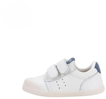 IGOR Tennis - Sportivo scolastica Eco-friendly con chiusura facile regolabile e soletta rimovibile - Barefoot Made in Spain., Tennis Bianco Jeans, 31 EU