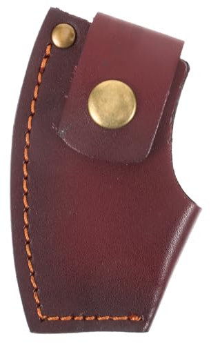 ANDRESLAD Outdoor Leather Cover Portable Protective Sheath for Hiking and Camping Versatile Head Cover for Axes Easy to Carry and Store for Outdoor Enthusiasts