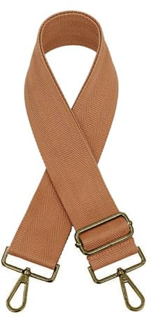 Blausky Taschengurte zum Wechseln,Taschenband Verstellbarer Schultergurt 75-130cm Schulterriemen 5cm Breit Taschengurt mit Bronze Karabiner Ersatz Gurt Band Damen für Umhängetasche,Braun