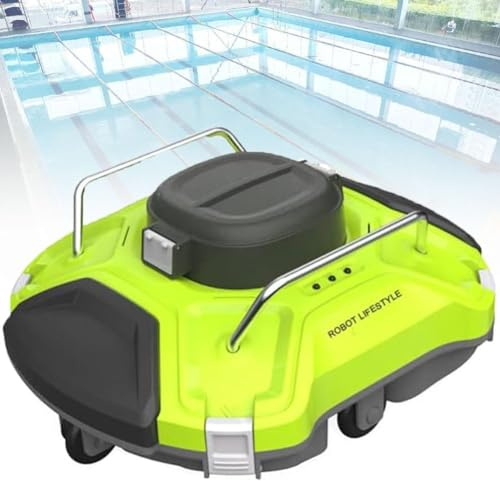 Automatic Robotic Pool Cleaner with Smart Navigation, Top Loading Filter for Efficient Underwater Cleaning, Suitable for Large Pools