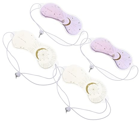VILLFUL 4 pièces Pack de Masques Oculaires Réfrigérants Réutilisables PVC Confortables et Peau Masques de Froid pour Yeux Fatigue et Relaxation Fournitures