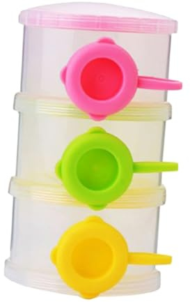 LOORGVEL Lagiger Milchpulverspender Aus Pp Babynahrungsspender Reisebehälter Für Milchpulver Snack-aufbewahrungsbox Stapelbar Und Auslaufsicher