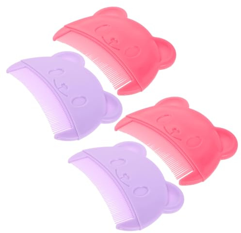 EPIGEIST 4pcs Comb Soft Hair Comb for Newborn Scalp Care Cute Boy Girl Grooming Tool for Bath Hair Detangler for Sensitive Skin